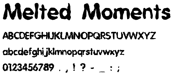Melted Moments font